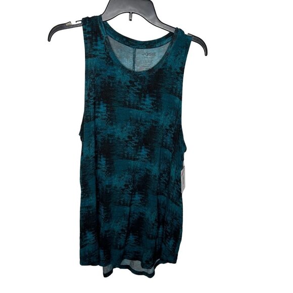 Josie Natori Tops - Josie Natori Womens Layering Elements Tank Top Dark Teal Black Size XL